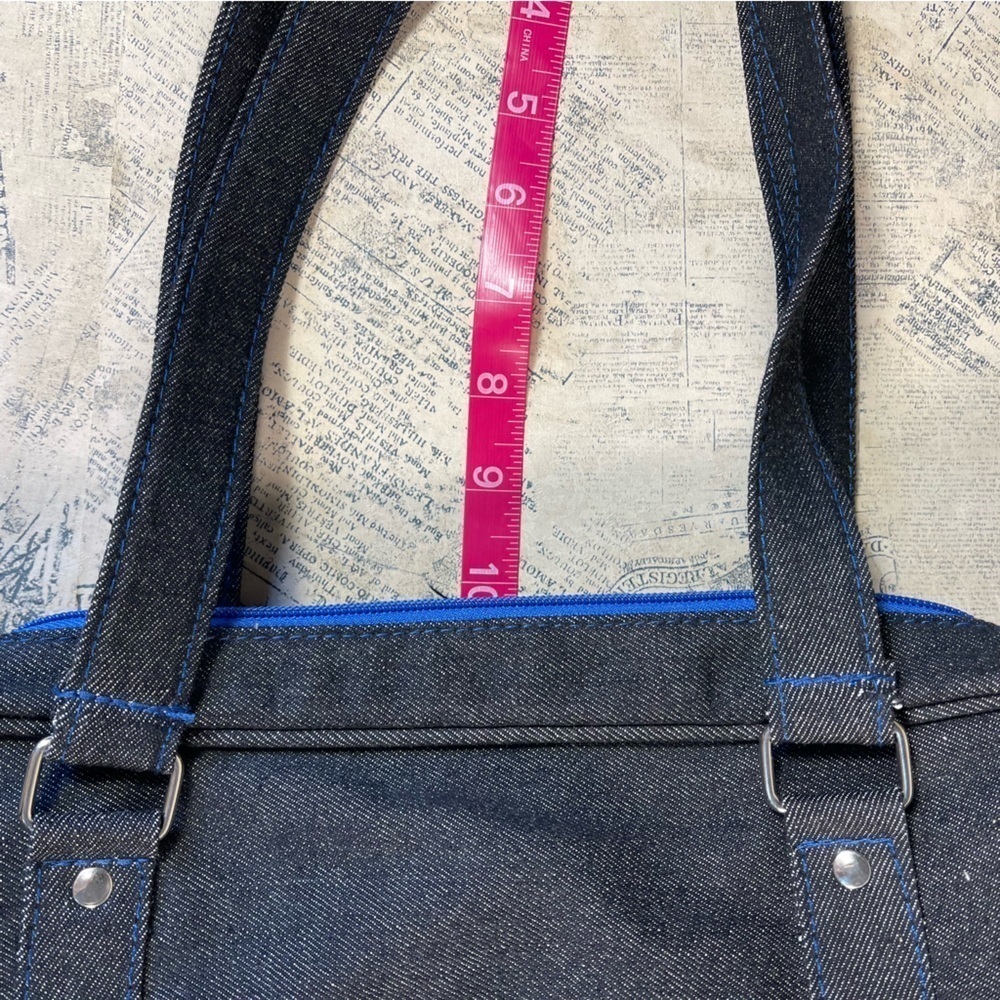 Matt Murphy Designs Black Denim tote Bag Embroidery RARE - Picture 13 of 14